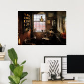 理容師 – 古い日の記憶 ポスター (ホームオフィス)