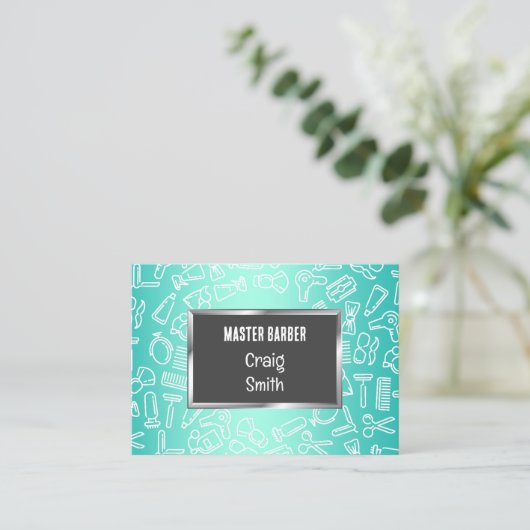 ✂️理容師 名刺 (スタンド正面)