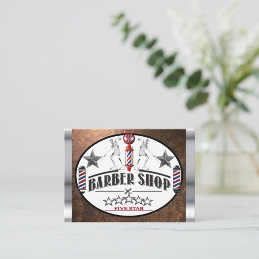 理容師 名刺 (スタンド正面)