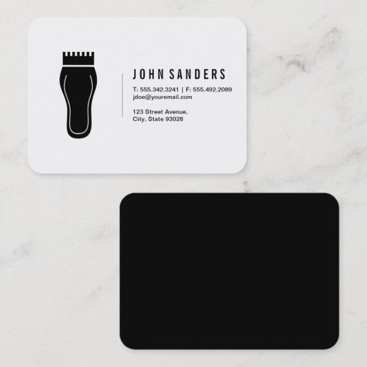 理容師 名刺 (正面/裏面)