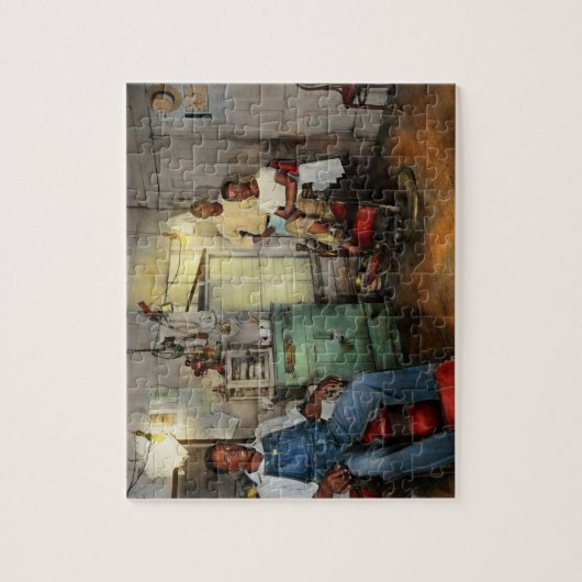 理容師-家族は1942年を所有しました ジグソーパズル (縦)