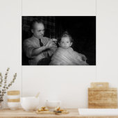 理容師 – 最初のヘアカット ポスター (キッチン)