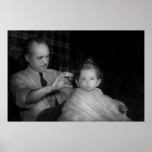 理容師 – 最初のヘアカット ポスター (正面)