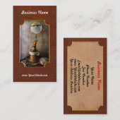 理容師-朝の髭そり 名刺 (正面/裏面)