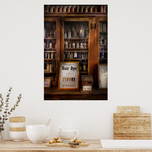 理容師 – 染毛剤 ポスター (キッチン)