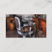 理容師-理髪店の椅子 名刺 (裏面)