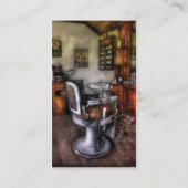 理容師-理髪店の椅子 名刺 (裏面)