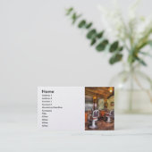 理容師-理髪店 名刺 (スタンド正面)