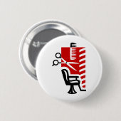 理容師 缶バッジ (正面&裏面)