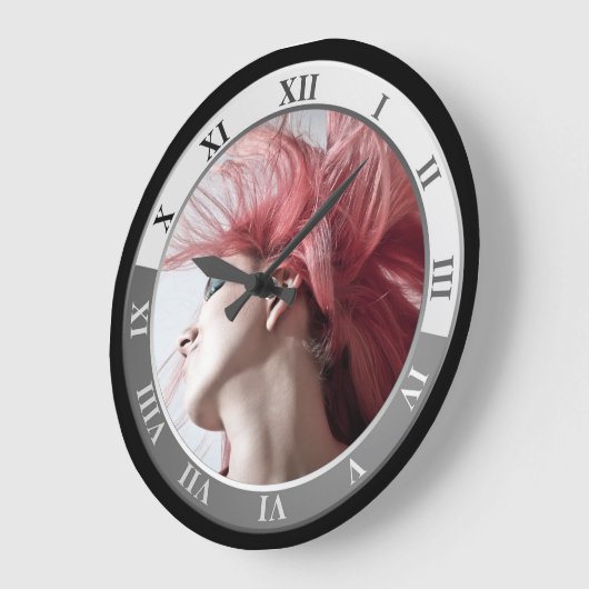 理容師 – 美しいサロン大時計 ラージ壁時計 (傾斜)