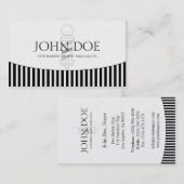 理容師/美容師ゴストライプのン縁どド紙 名刺 (正面/裏面)