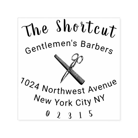 理容師、美容師 セルフインキングスタンプ (デザイン)