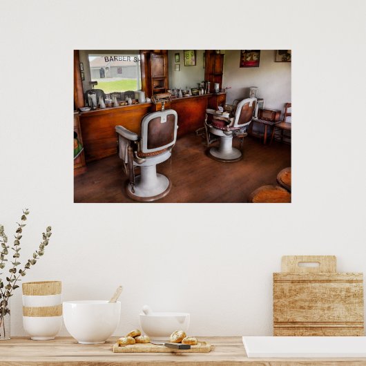 理容師-美容師 ポスター (キッチン)