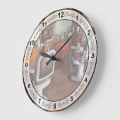 理容師-美容師 ラージ壁時計 (傾斜)