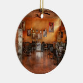 理容師-連合、NJ -モダンなサロン セラミックオーナメント (右)