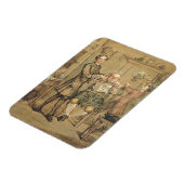 理容師、c.1760-69(キャンバス上の油) マグネット (左側)