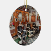 理容師- Frenchtownの理容師 セラミックオーナメント (右)