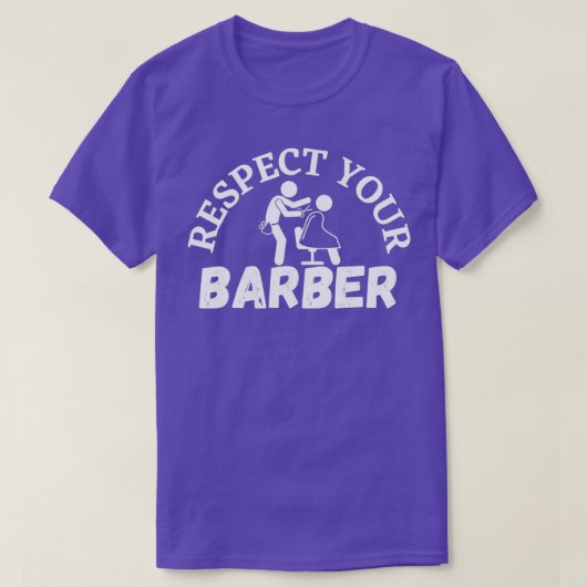 理容師 Tシャツ (デザイン正面)
