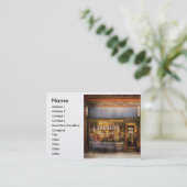 理容師- Towneの理髪店、名前、住所1の広告… 名刺 (スタンド正面)