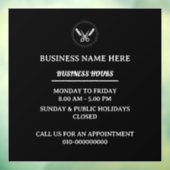 理容店営業時間 店舗営業時間 ウィンドウサイン (シート3)