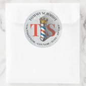 理容店 クラウン理容ポール サロン 住所 ラウンドシール (バッグ)