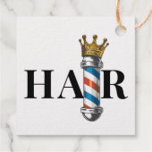 理容店 王冠 バーバー ポール ヘアサロン フェイバータグ (裏面)