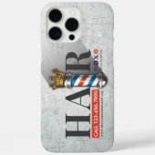 理容店 王冠 バーバー ポール ヘアサロン Case-Mate iPhoneケース (裏面)
