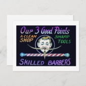 理容店 理容師 あなたのビジネスを宣伝しよう ポストカード (正面/裏面)