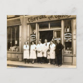 理容店， 1930 ポストカード (正面)