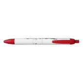 理容王冠バーバーポールヘアサロン 黒ボールペン (裏面)