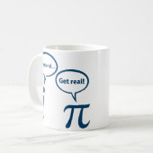 理性的が得ます実質の想像数学Piをあって下さい コーヒーマグカップ (正面左)