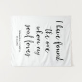 理想のウェディングバックドロップカスタムを見つけた タペストリー (正面(横))