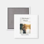 理想のカップル ウェディング フォト モダンに追加 マグネット (正面/裏面)