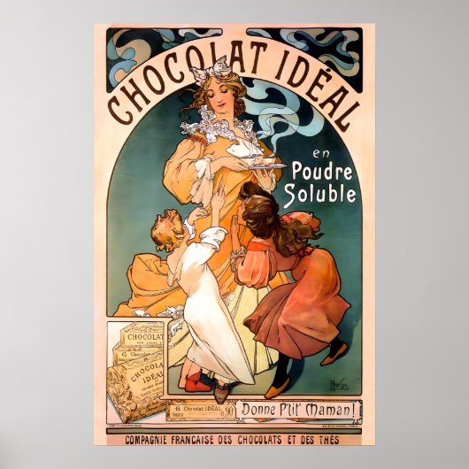 理想のチョコレート 1897 ポスター印刷 アルフォンス・ミュシャ ポスター (正面)