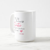 理想の姉妹マグカップ - 名入れギフト コーヒーマグカップ (正面左)