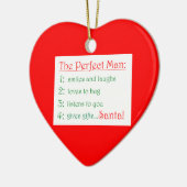 理想の男性の心の装飾 セラミックオーナメント (左)