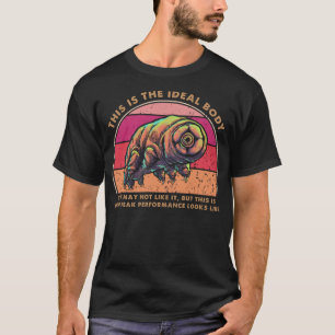 理想の身体 冗談 クマムシ 苔 コブタ Tシャツ