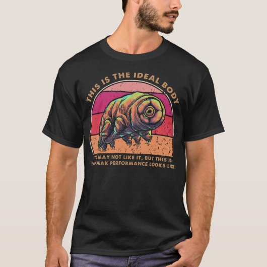 理想の身体 冗談 クマムシ 苔 コブタ Tシャツ (正面)