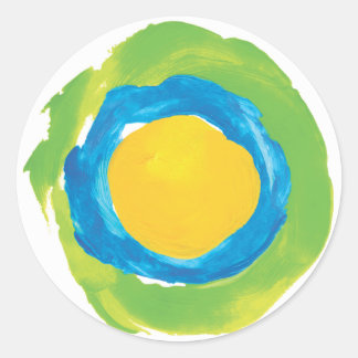 理想主義のステッカー ラウンドシール