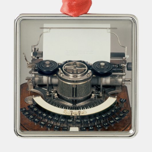 理想的なキーボードが付いているHammondのタイプライター、 メタルオーナメント (正面)