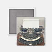 理想的なキーボードを備えたハモンド型タイプライター マグネット (正面/裏面)