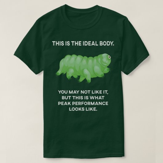 理想的な体Tardigrade微生物学研究水B Tシャツ (デザイン正面)