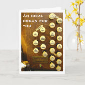 理想的な器官のバースデー・カード カード (黄色い花)