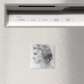 理想的な女性の頭， c.1525-28 マグネット (インサイチュ (食洗機))