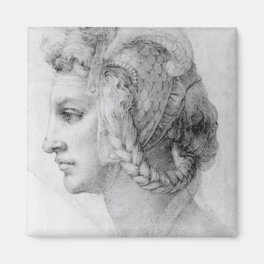 理想的な女性の頭， c.1525-28 マグネット (正面)