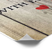 理想的な装飾 |マイマザーレター |妻へ ポスター (角)