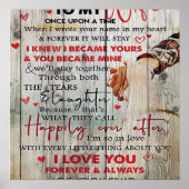 理想的な装飾 |マイマザーレター |妻へ ポスター (正面)