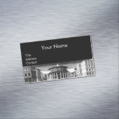理想的な都市、ルネッサンス建築白黒 マグネット名刺 (インサイチュ)