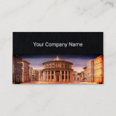 理想的な都市、ルネッサンス建築、ブラック紙 名刺 (裏面)
