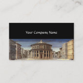 理想的な都市、ルネッサンス建築、ブラック 名刺 (裏面)